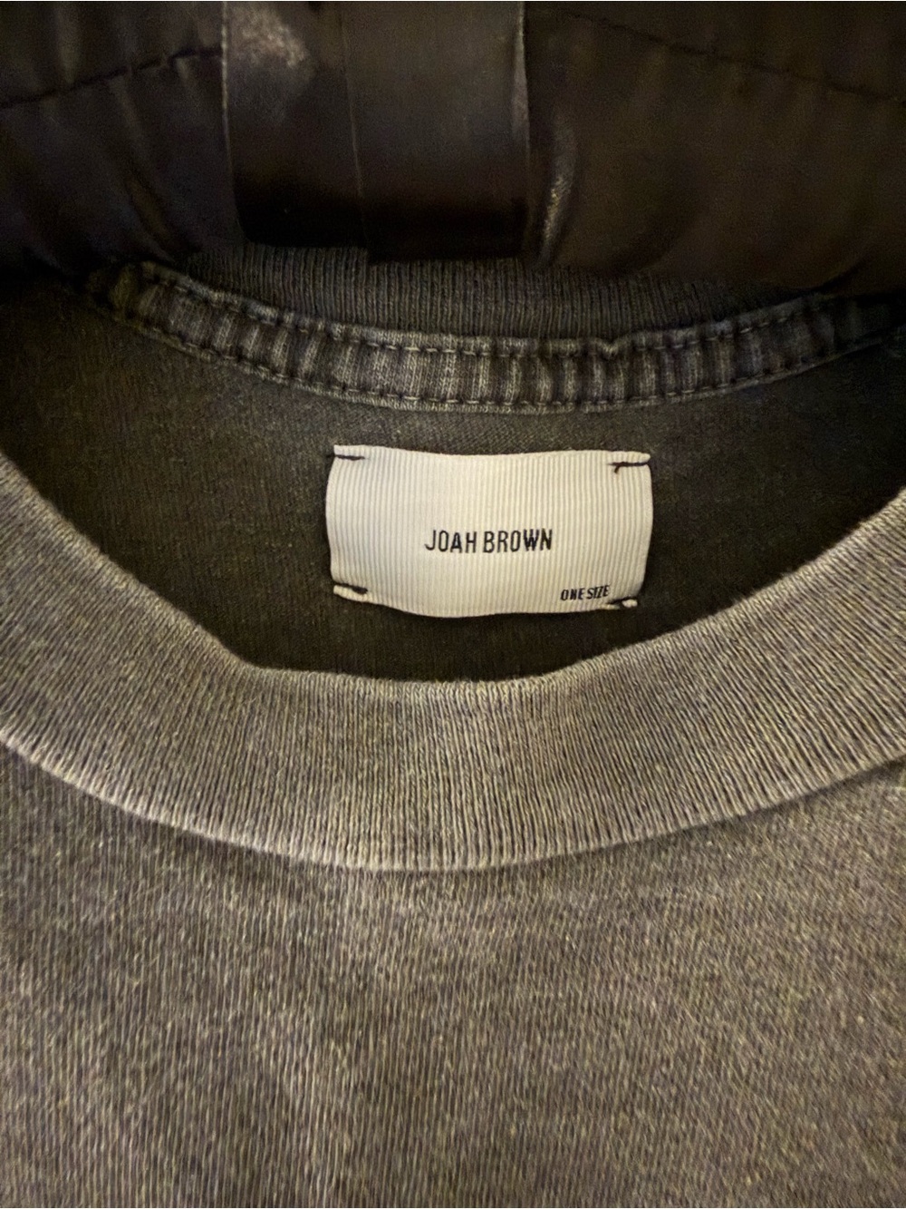 New w/o Tags: Joah Brown Washed Gray Short Sleeve Crewneck Tee - Picture 3 of 3